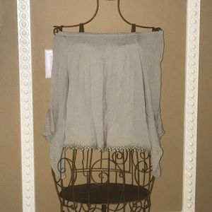 Off the shoulder crop top